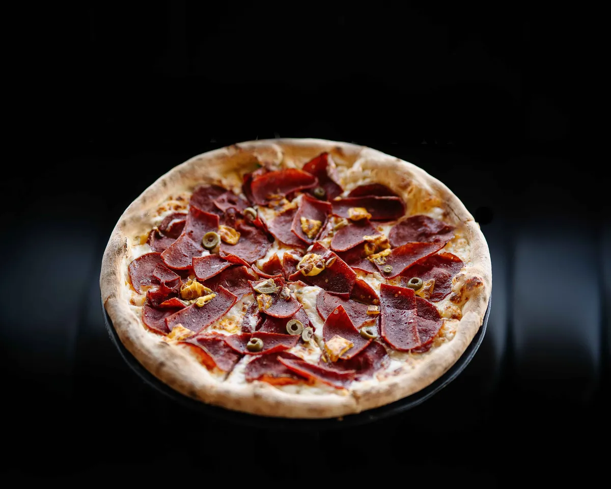 Bacon and pepperoni 