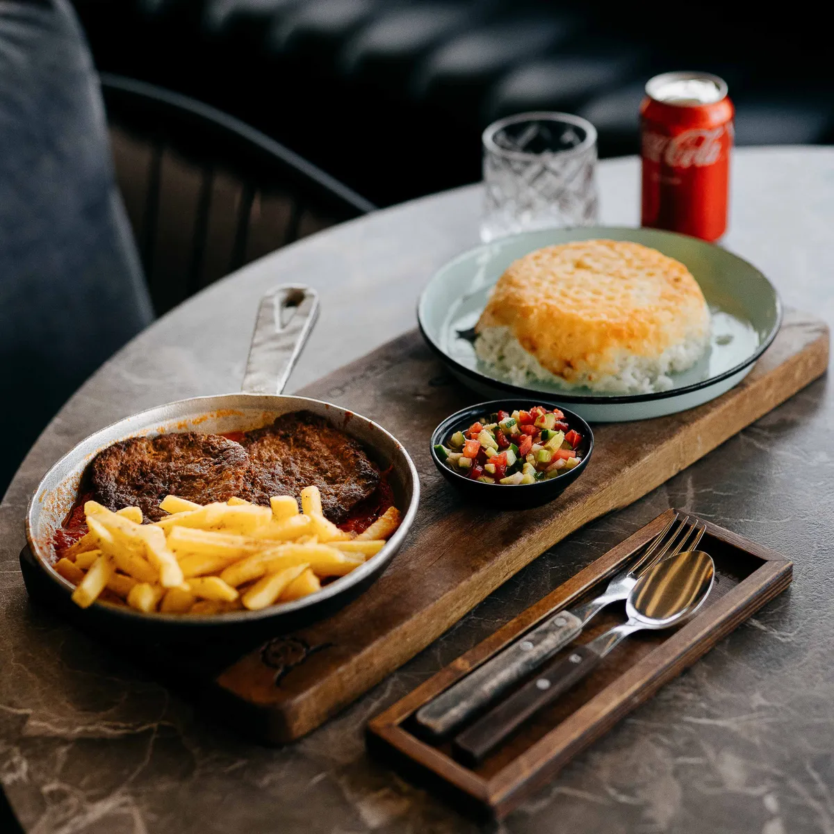 Pan Kebab & Rice